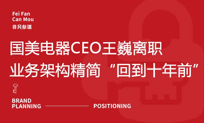 国美电器CEO王巍离职 ，业务架构精简“回到十年前”