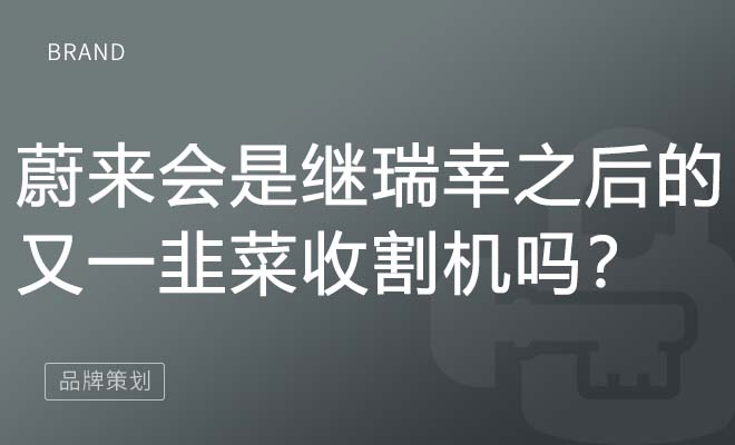 蔚来会是继瑞幸之后的又一韭菜收割机吗？