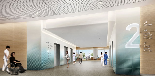 深圳医疗空间设计案例-深圳大鹏新区人民医院设计