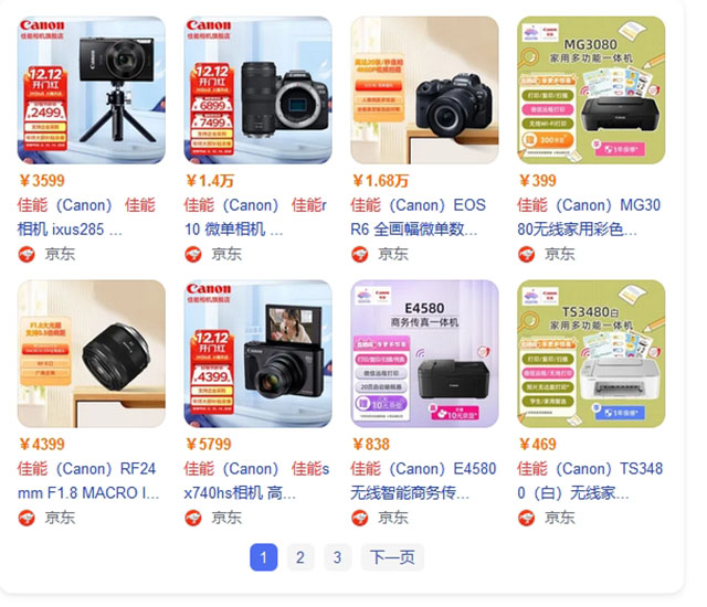 佳能相机营销策略分析