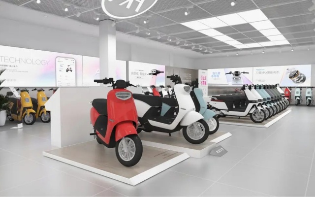 爱玛电动车品牌空间设计