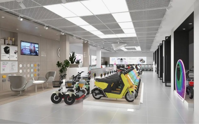 爱玛电动车品牌空间设计