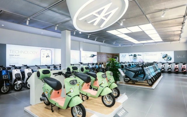 爱玛电动车品牌空间设计