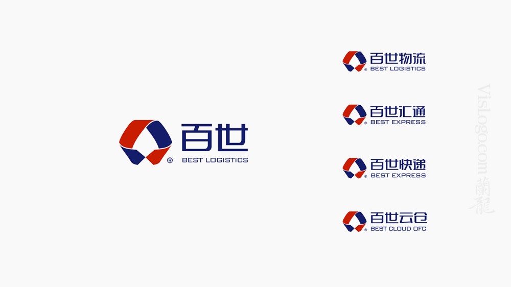 百世快递物流品牌logo设计